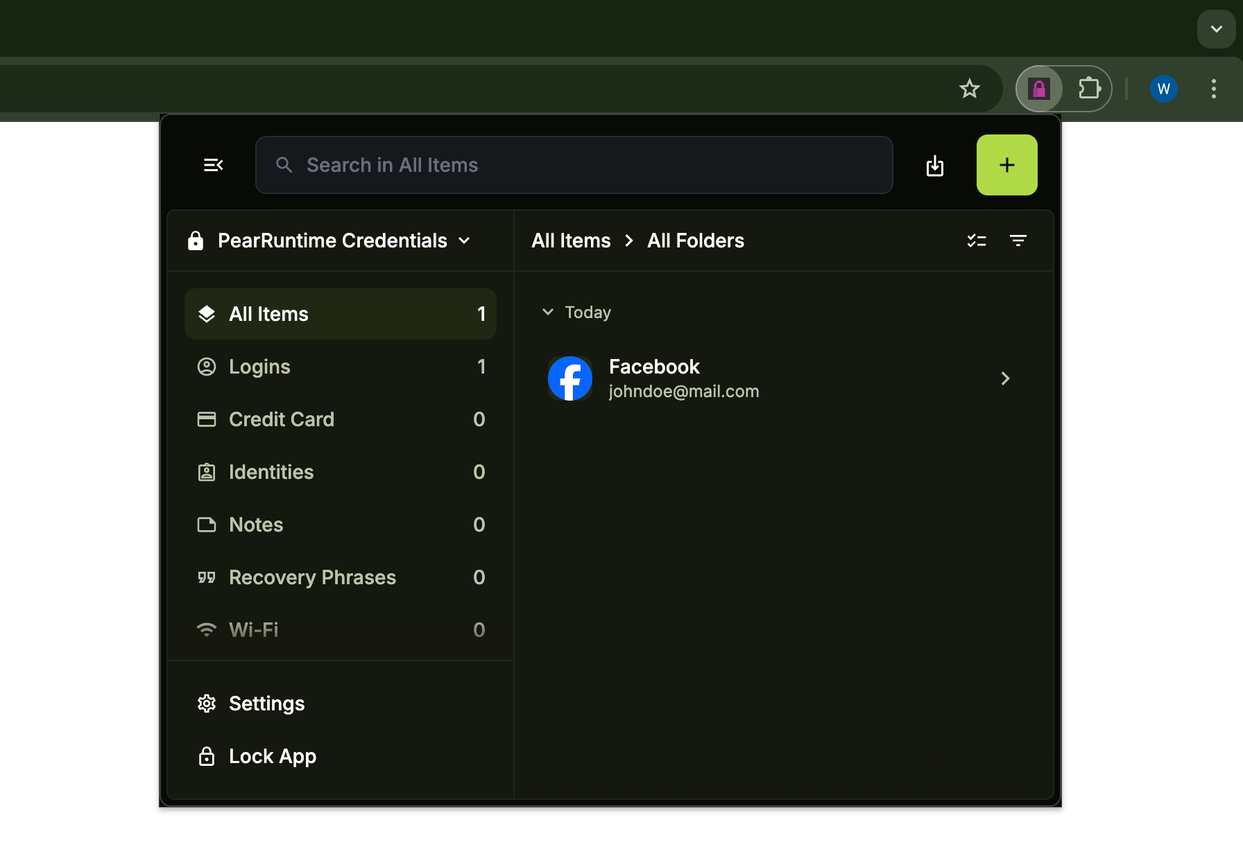 Side menu open with Settings option